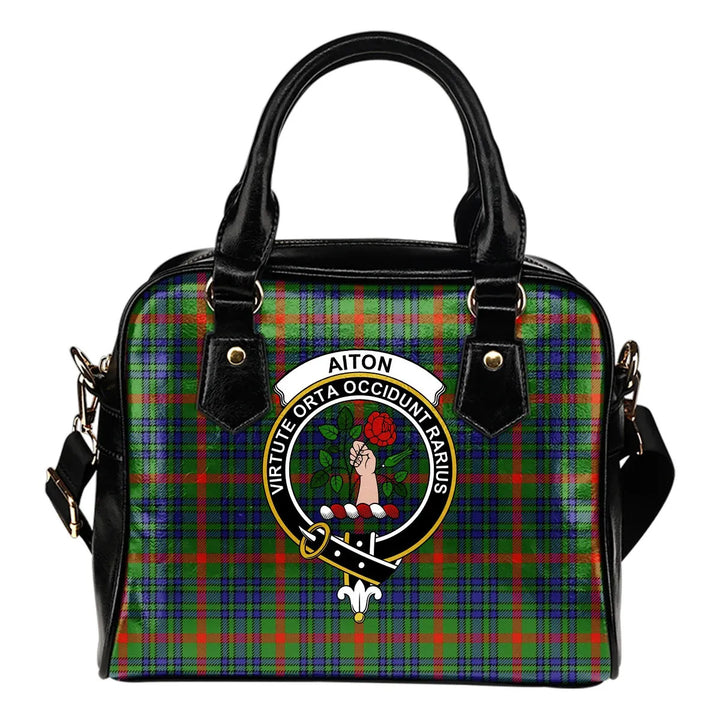 Scottish Aiton Clan Crest Tartan Shoulder Handbag Tartan Plaid 1