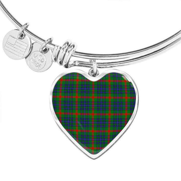 Scottish Aiton Clan Tartan Bangle Heart Tartan Plaid 1