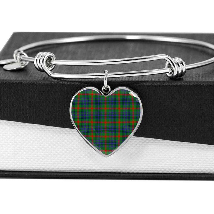 Scottish Aiton Clan Tartan Bangle Heart Tartan Plaid 5