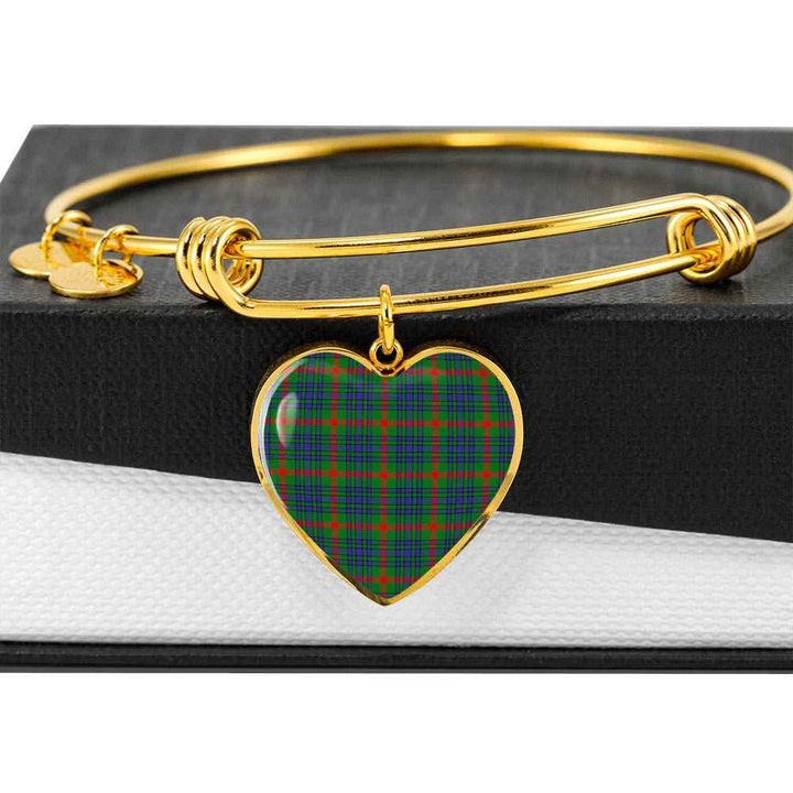 Scottish Aiton Clan Tartan Bangle Heart Tartan Plaid 6