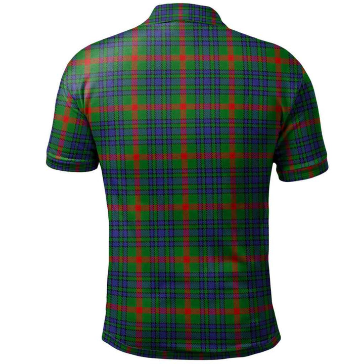 Scottish Aiton Clan Tartan Polo Shirt Back Side Tartan Plaid
