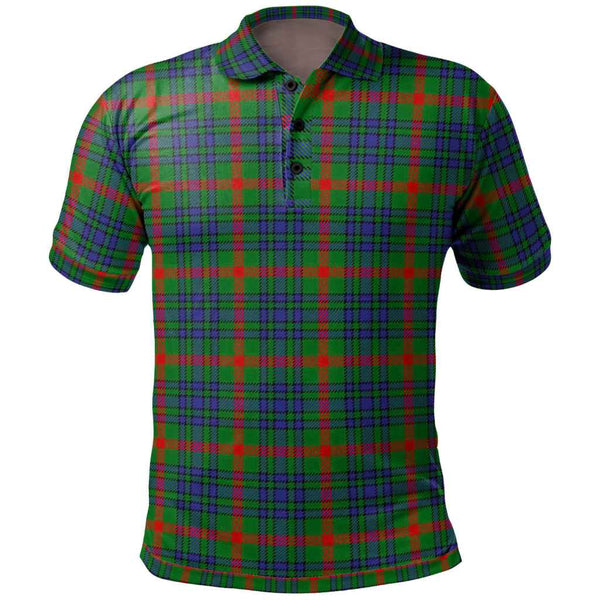 Scottish Aiton Clan Tartan Polo Shirt Front Side Tartan Plaid