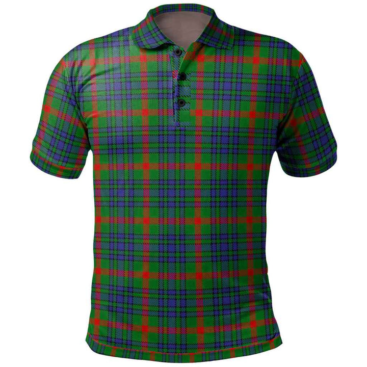 Scottish Aiton Clan Tartan Polo Shirt Front Side Tartan Plaid