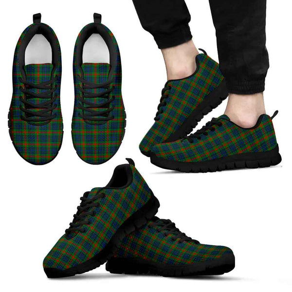 Scottish Aiton Clan Tartan Sneakers Black Sole Tartan Plaid
