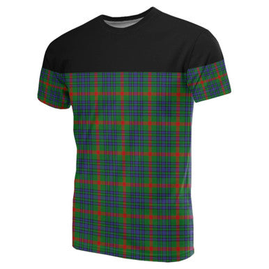 Scottish Aiton Clan Tartan T-Shirt Horizontal Style Front Side Tartan Plaid