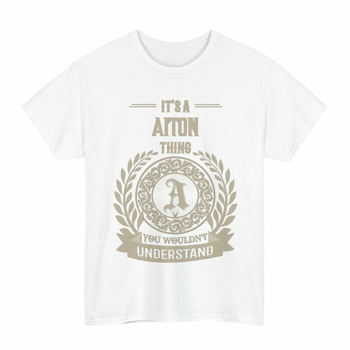 Scottish Aiton Clan Tartan T-Shirt - Vintage Family Name Tartan Plaid White Color