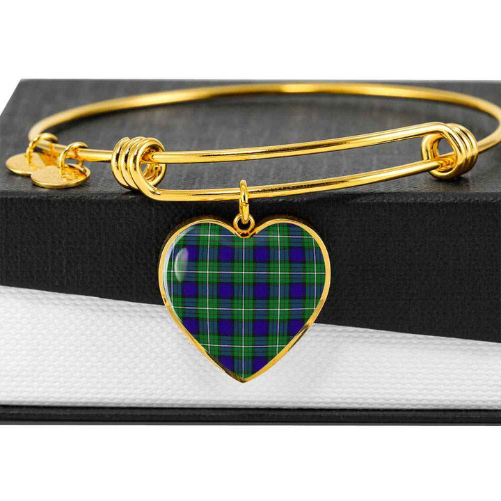 Scottish Alexander Clan Tartan Bangle Heart Tartan Plaid 6