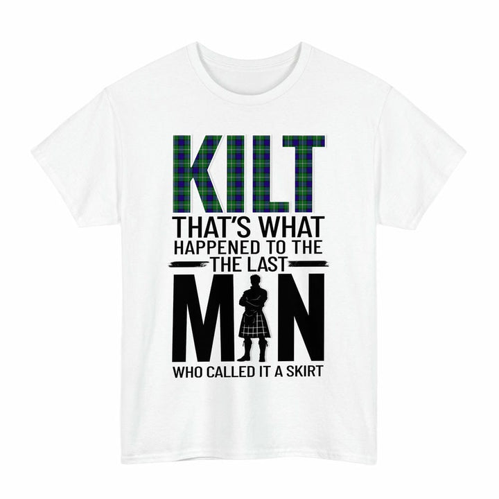 Scottish Alexander Clan Tartan Funny Scotland Kilt T-Shirt Tartan Plaid White Color