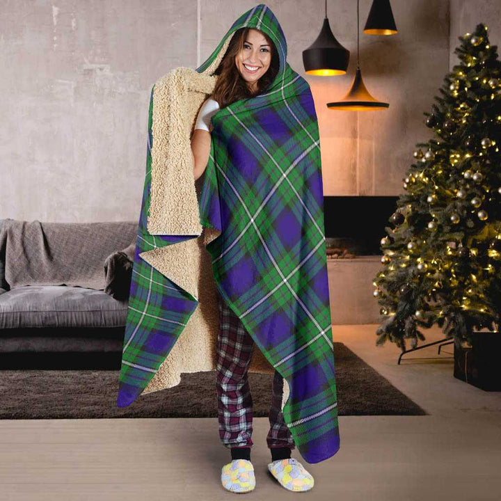 Scottish Alexander Clan Tartan Hooded Blanket Tartan Plaid 6