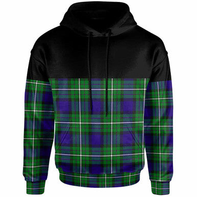 Scottish Alexander Clan Tartan Hoodie - Horizontal Style Front Side Tartan Plaid