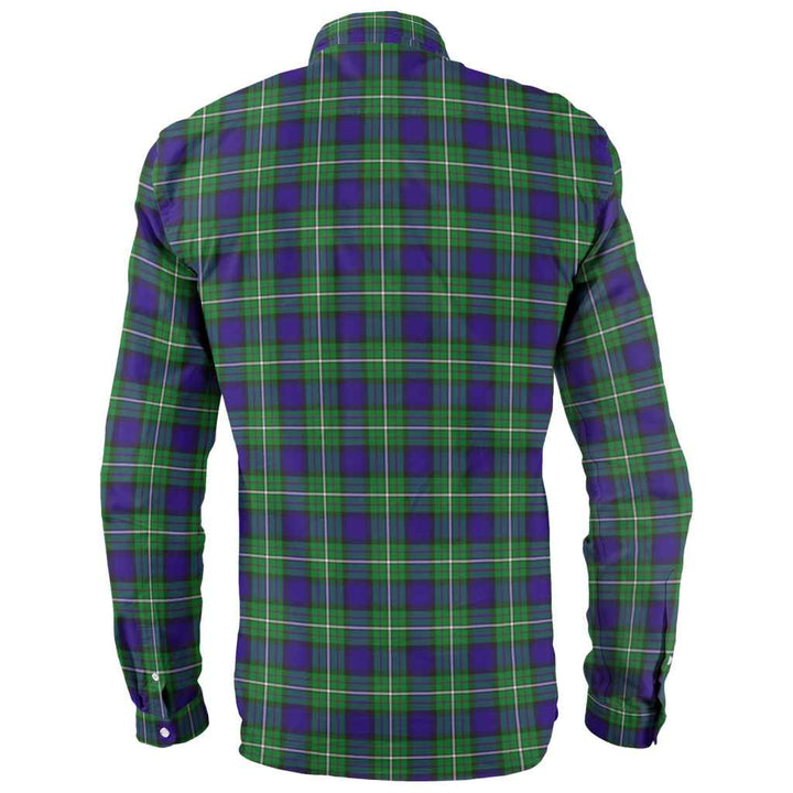 Scottish Alexander Clan Tartan Long Sleeve Shirt Back Side Tartan Plaid