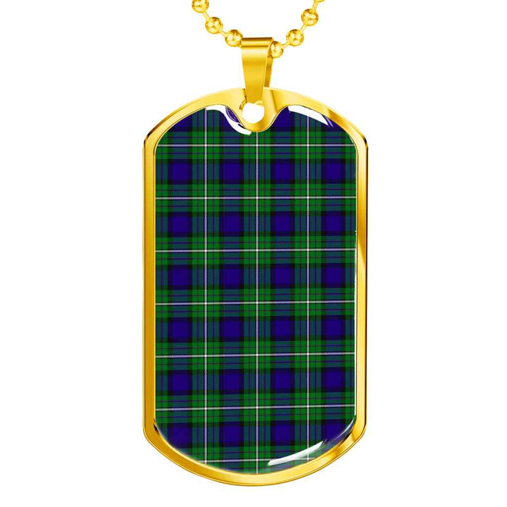 Scottish Alexander Clan Tartan Military Dog Tag Necklace Tartan Plaid 2