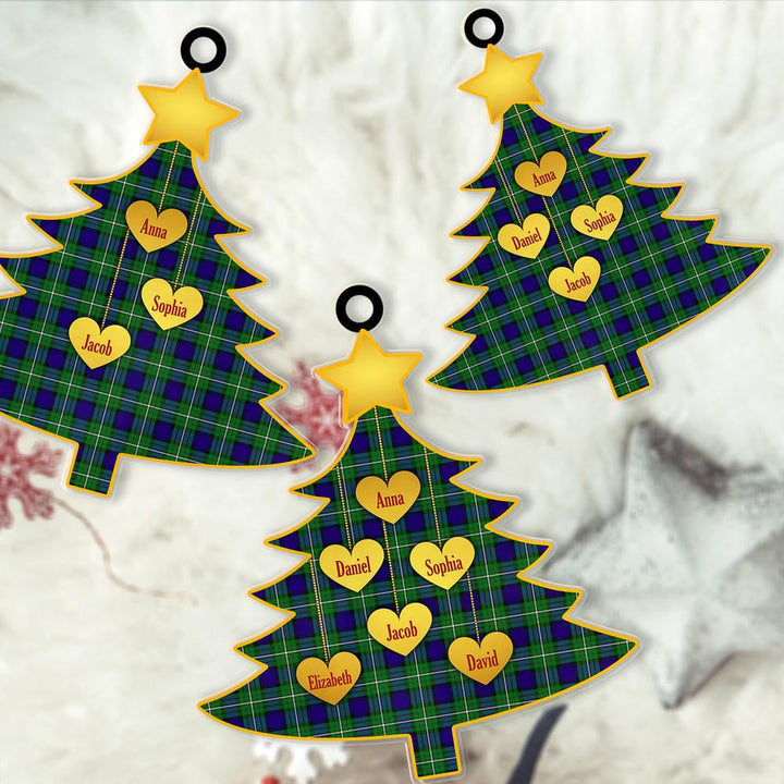 Scottish Alexander Clan Tartan Ornament Custom Family Christmas Tree Tartan Plaid 2