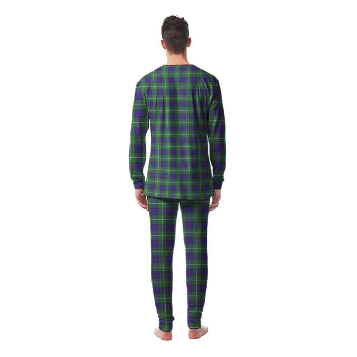 Scottish Alexander Clan Tartan Pajama Set Men Back Side Tartan Plaid