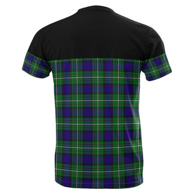 Scottish Alexander Clan Tartan T-Shirt Horizontal Style Back Side Tartan Plaid