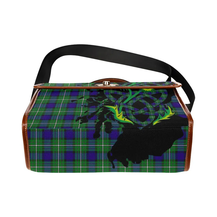 Scottish Alexander Clan Tartan Waterproof Canvas Bag With Thistle Tartan Plaid 5