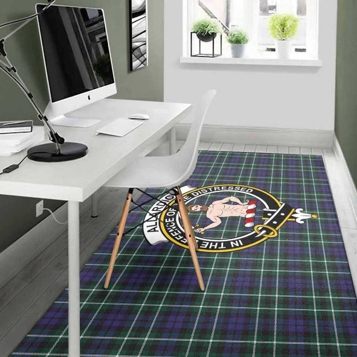 Scottish Allardice Clan Crest Tartan Area Rug Tartan Plaid 4