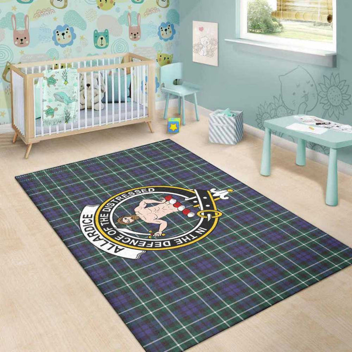 Scottish Allardice Clan Crest Tartan Area Rug Tartan Plaid 5