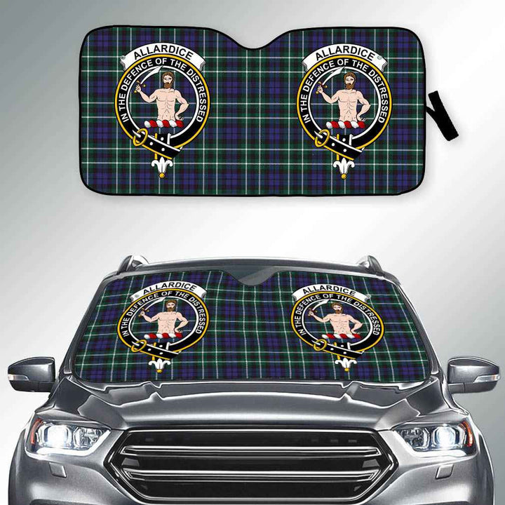 Scottish Allardice Clan Crest Tartan Car Windshield Sun Shade Tartan Plaid 2