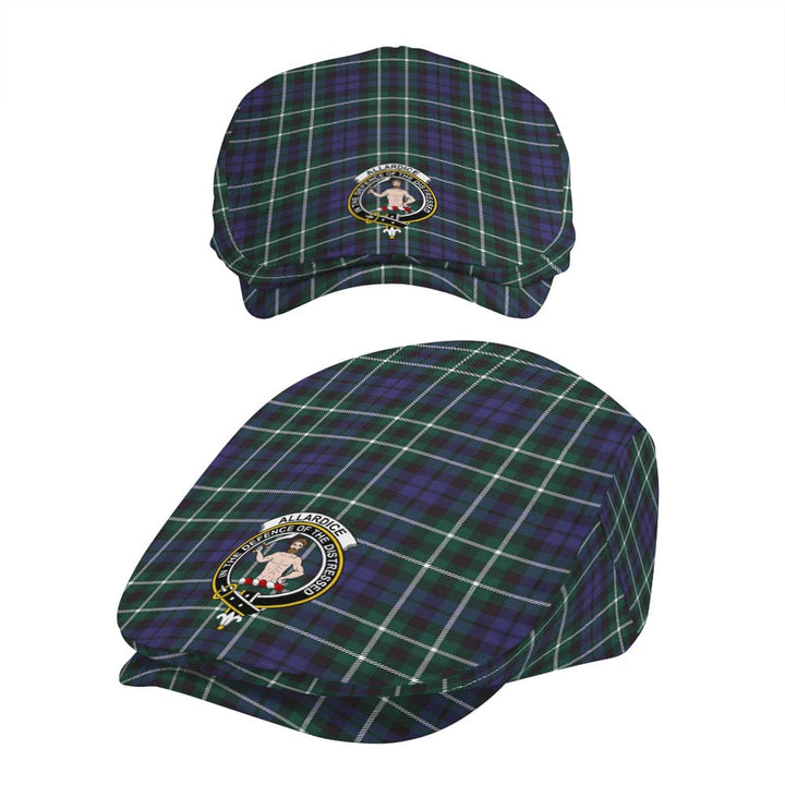 Scottish Allardice Clan Crest Tartan Flat Cap Tartan Plaid 5