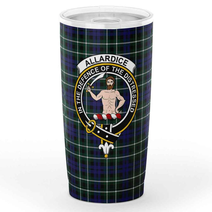 Scottish Allardice Clan Crest Tartan Insulated Tumbler Tartan Plaid 1