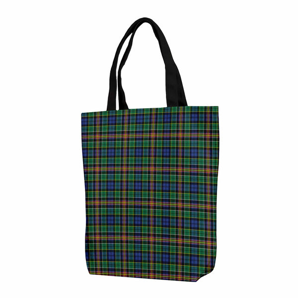 Scottish Allison Clan Tartan Canvas Bag With Shoulder Strap Tartan Plaid 1