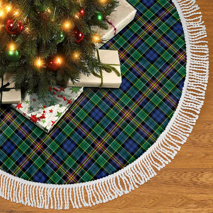 Scottish Allison Clan Tartan Christmas Tree Skirt Tassels 2 Tartan Plaid