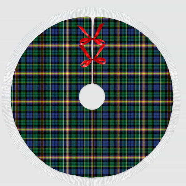 Scottish Allison Clan Tartan Christmas Tree Skirt Tassels 1 Tartan Plaid