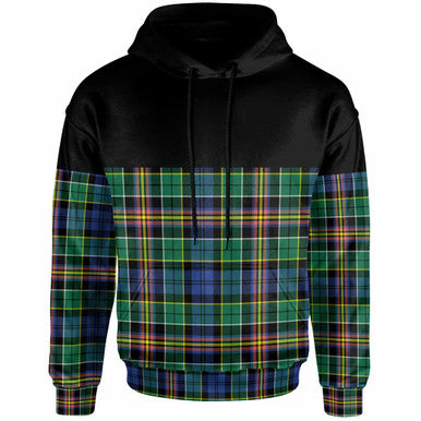 Scottish Allison Clan Tartan Hoodie - Horizontal Style Front Side Tartan Plaid