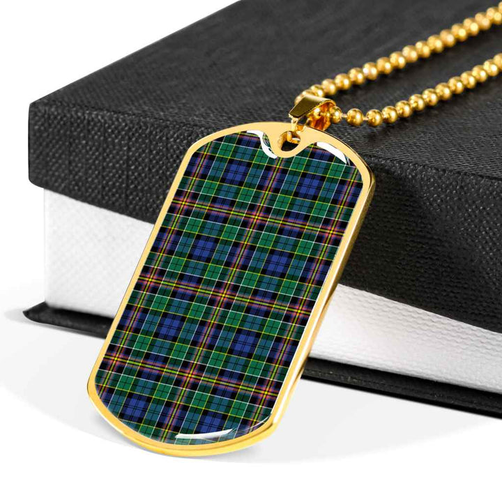 Scottish Allison Clan Tartan Military Dog Tag Necklace Tartan Plaid 6