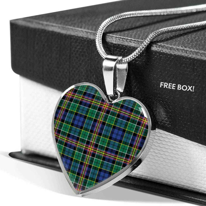Scottish Allison Clan Tartan Necklace Heart Tartan Plaid 5