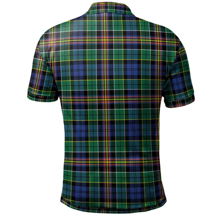 Scottish Allison Clan Tartan Polo Shirt Back Side Tartan Plaid