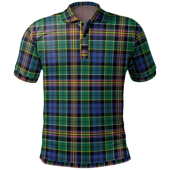 Scottish Allison Clan Tartan Polo Shirt Front Side Tartan Plaid