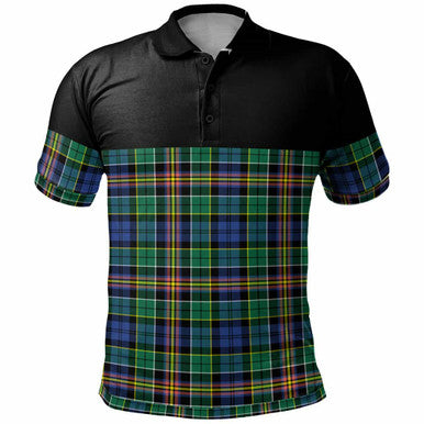 Scottish Allison Clan Tartan Polo Shirt - Horizontal Style Front Side Tartan Plaid