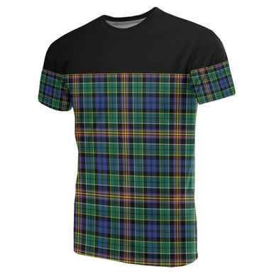 Scottish Allison Clan Tartan T-Shirt Horizontal Style Front Side Tartan Plaid