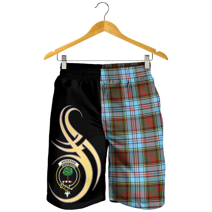 Scottish Anderson Ancient Clan Crest Tartan Believe in Me Men's Shorts