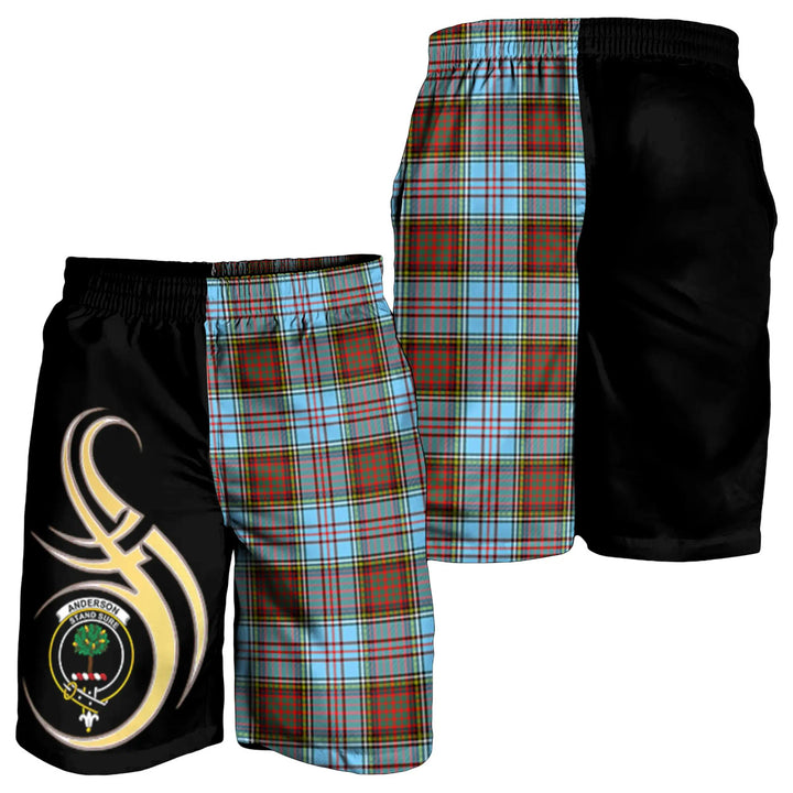 Scottish Anderson Ancient Clan Crest Tartan Believe in Me Men's Shorts