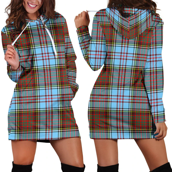 Scottish Anderson Ancient Clan Tartan Hoodie Dress