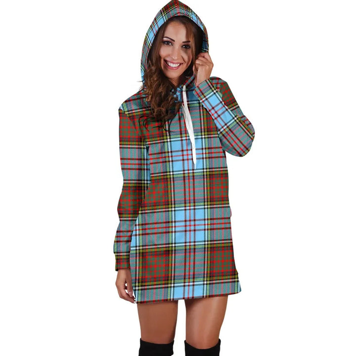 Scottish Anderson Ancient Clan Tartan Hoodie Dress