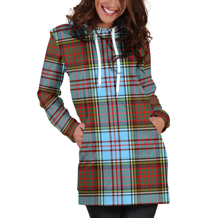 Scottish Anderson Ancient Clan Tartan Hoodie Dress