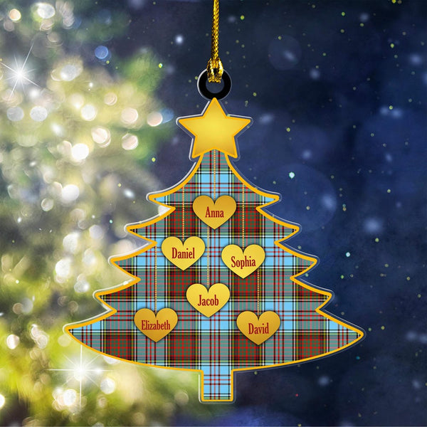Scottish Anderson Ancient Clan Tartan Ornament Custom Family Christmas Tree Tartan Plaid 1