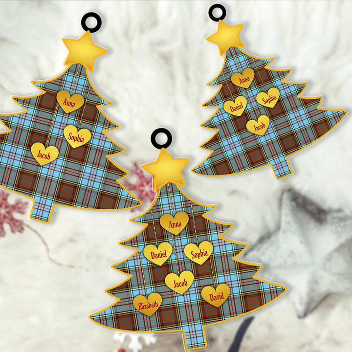 Scottish Anderson Ancient Clan Tartan Ornament Custom Family Christmas Tree Tartan Plaid 2