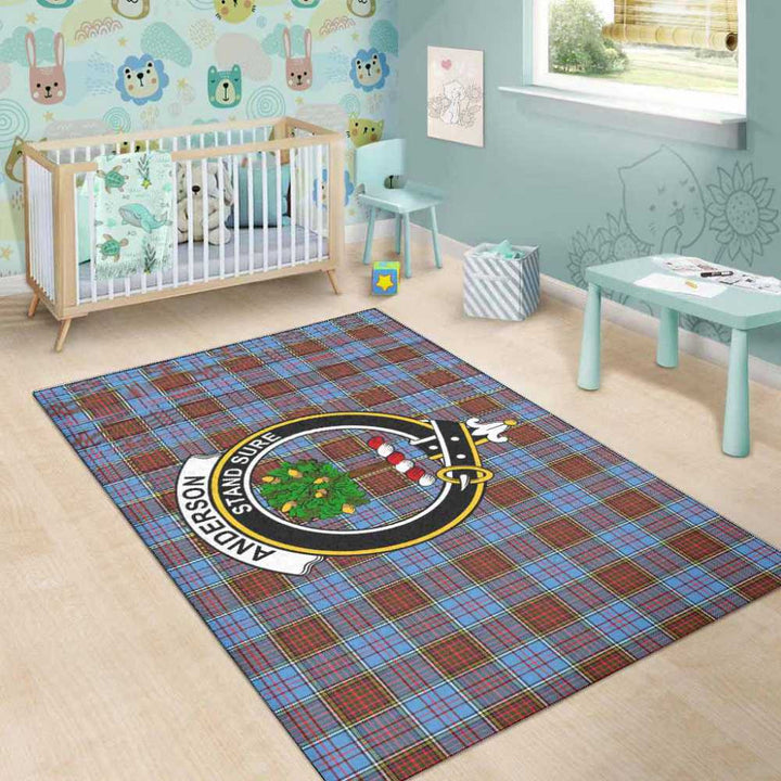 Scottish Anderson Clan Crest Tartan Area Rug Tartan Plaid 5