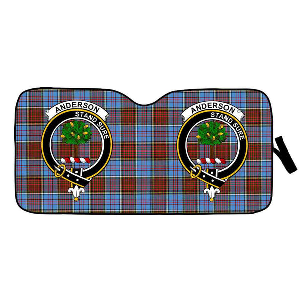 Scottish Anderson Clan Crest Tartan Car Windshield Sun Shade Tartan Plaid 1