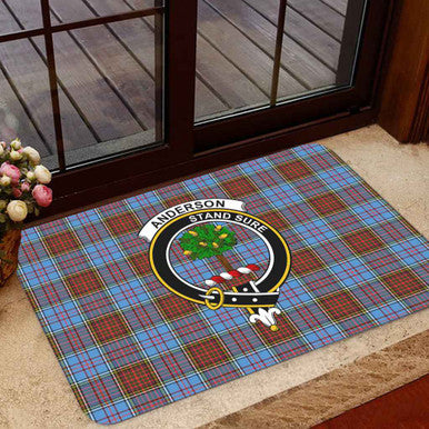 Scottish Anderson Clan Crest Tartan Door Mat Tartan Plaid 1