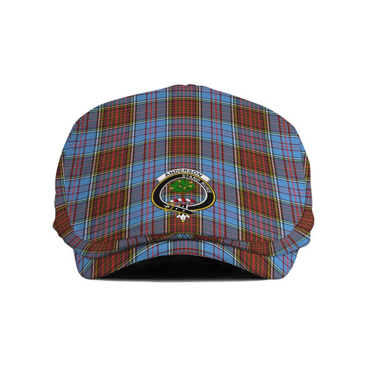 Scottish Anderson Clan Crest Tartan Flat Cap Tartan Plaid 1