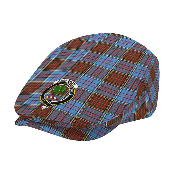 Scottish Anderson Clan Crest Tartan Flat Cap Tartan Plaid 2