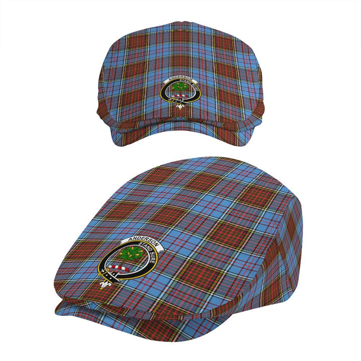 Scottish Anderson Clan Crest Tartan Flat Cap Tartan Plaid 5