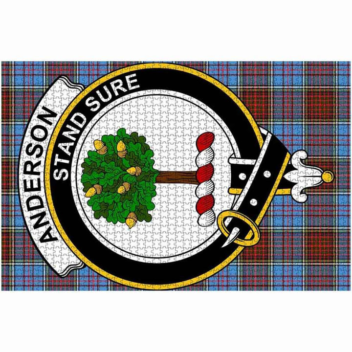 Scottish Anderson Clan Crest Tartan Jigsaw Puzzle 2