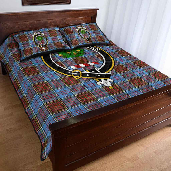 Scottish Anderson Clan Crest Tartan Quilt Bed Set Tartan Plaid 4
